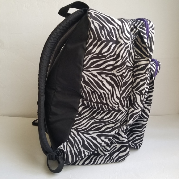 Jansport Bags Jansport Big Student Backpack Zebra Print Purple